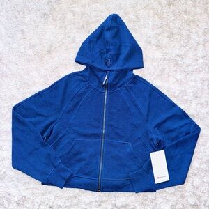 Heathered Blue Twill Scuba Oversized Full-Zip Hoodie *Waffle Lululemon